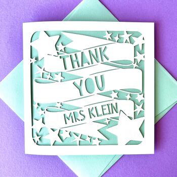 Personalised Stars Thank You Card, 2 of 5