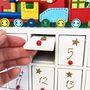 Personalised Wooden Advent With Santa Train, thumbnail 5 of 6