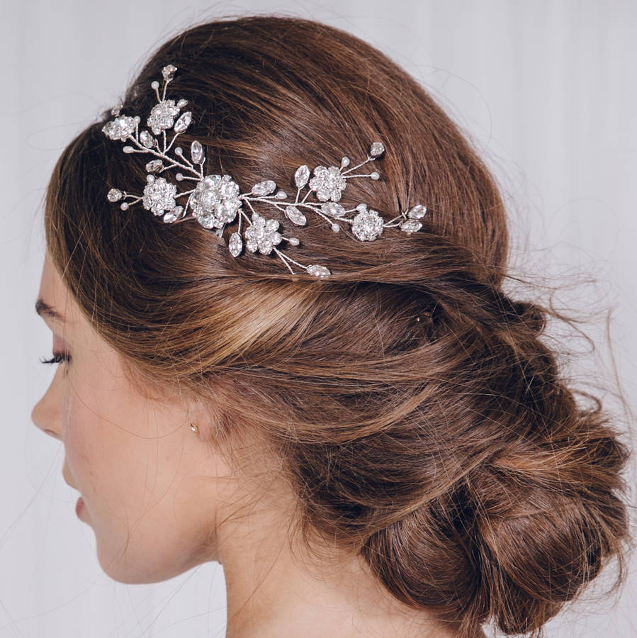 Small Crystal Bridal Hair Vine Comb Small Sydney By Debbie