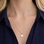 Gold Plated Clover Charm Necklace, thumbnail 1 of 3