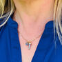 The En Pointe Duo Pyrite Necklace, thumbnail 4 of 9