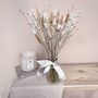 White Dried Flower Arrangement With Vase, thumbnail 2 of 2