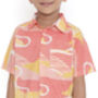 Candy Escape Printed Cotton Shirt, Pink And Yellow, thumbnail 7 of 11