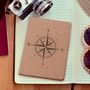 Personalised Natural Cork Passport Holder With Compass Design, thumbnail 7 of 7