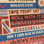 Definitely Glory Oasis Typographic Music Poster Print, thumbnail 4 of 5