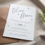 Scattered Hearts Wedding Invitation And Envelope, thumbnail 2 of 3