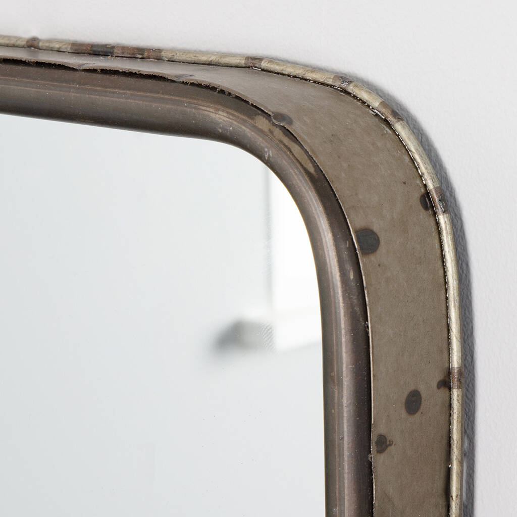 Long Vintage Wall Mirror With Shelf By Dibor