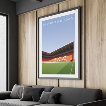 Blackpool Fc Bloomfield Road Mortensen North Poster, 3 of 8