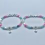 Personalised Heart Charm Bracelet, Star Name Bracelet, thumbnail 3 of 12