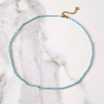 Amazonite Gemstone Beaded Necklace, 3 of 5