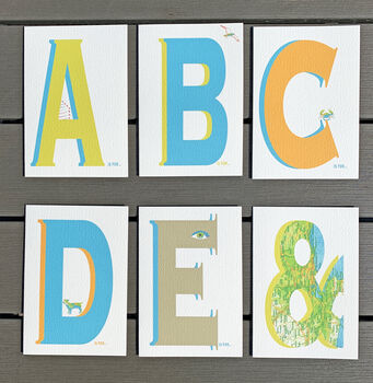 Contemporary A To Z Greeting Card, 2 of 4