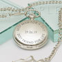 Personalised Polished Silver Pocket Watch, thumbnail 5 of 6