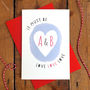 It Must Be Love Personalised Anniversary Card, thumbnail 1 of 4