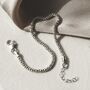 Sterling Silver Popcorn Chain Anklet, thumbnail 1 of 5