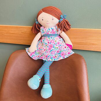 Babies' Personalised Katy Rag Doll, 3 of 4
