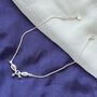 925 Silver Cowrie Shell Indian Payal Anklet, thumbnail 5 of 5