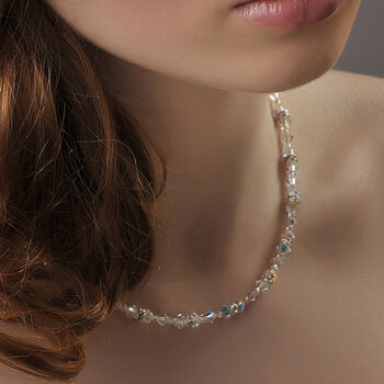 Swarovski Crystal And Diamante Wedding Necklace, 2 of 3