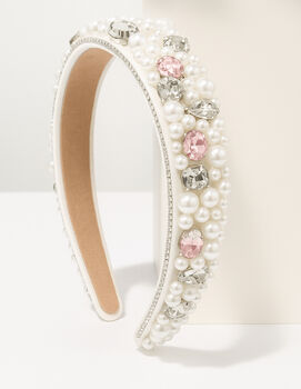 Petal Grace Headband With A Pink Satin Drawstring Bag // Ages Six To Adult, 7 of 7