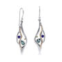 Handmade Silver Earrings With Blue Topaz And Iolite, thumbnail 6 of 9