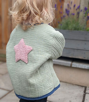 Baby And Child's Quilted Coat With Star Motif, 11 of 11