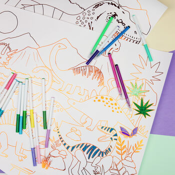 Large Dinosaur Colouring Posters, 7 of 8