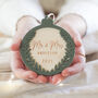 Personalised Mr And Mrs Christmas Tree Ornament, thumbnail 1 of 3