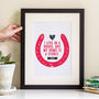Horse Or Pony Inspired Print With Personalised Quote, thumbnail 1 of 7