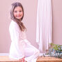 Personalised Autumn Flower Girl Wedding Dressing Gown, thumbnail 2 of 8