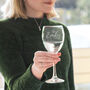 Personalised Wine Glass With Floral Design, thumbnail 1 of 5