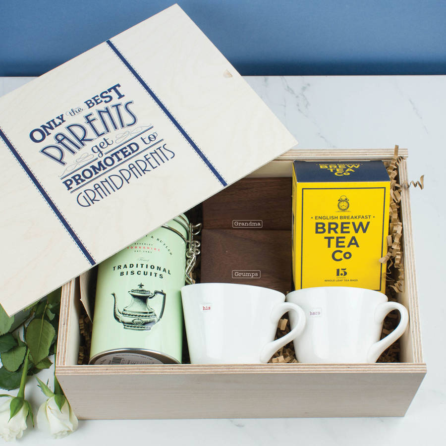 Personalised Grandparents Wooden Gift Hamper By Create Gift Love