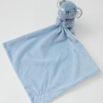 Blue Eddie The Elephant Baby Comforter, 2 of 3