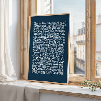 The Beatles Poster, In My Life Song Lyrics Print, 4 of 10