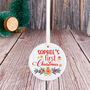 Personalised First Christmas Ceramic Ornament With Name, thumbnail 7 of 7