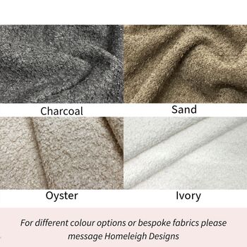 Storage Ottoman Foostool In Bouclé Soft Fabric, 4 of 5