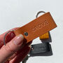 Personalised Leather Keyring With Welsh Detail, thumbnail 2 of 10