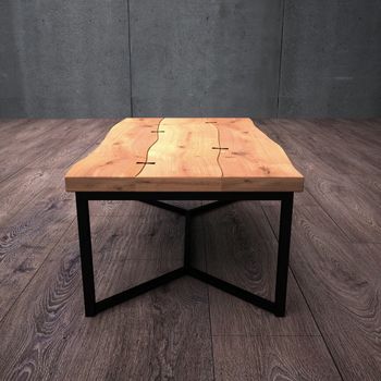 Solid Live Edge Oak Coffee Table, 2 of 3
