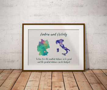 Personalised Travel Love Map Print, 3 of 5