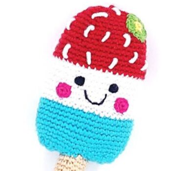 Handmade Ice Lolly Red Fair Trade Toy, 3 of 3