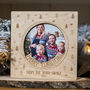 Christmas Photo Engraved Wooden Family Keepsake Card, thumbnail 2 of 2