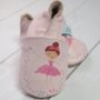 Dotty Fish Fairy Ballerina Soft Leather Baby Shoes With Barefoot Soles, thumbnail 4 of 8