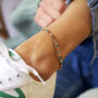 African Recycled Records Bead Anklet, thumbnail 1 of 8