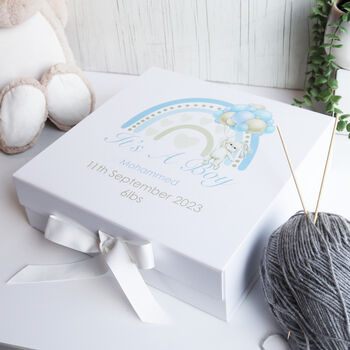 Personalised New Baby Boy Gift Box, 4 of 12