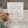 Floral Personalised Leave Your Wishes Sign Opaque, thumbnail 2 of 6