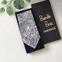 Liberty Tie In Blue Pink Strawberry Thief Birds Motif, thumbnail 5 of 5