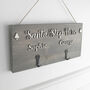 Personalised Christmas Stocking Hanger, Santa Stop Here, thumbnail 5 of 6