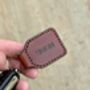 Personalised Brown Leather Key Fob, thumbnail 1 of 8