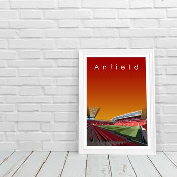 Liverpool Fc 'Anfield' Stadium Art Print Poster, 2 of 2