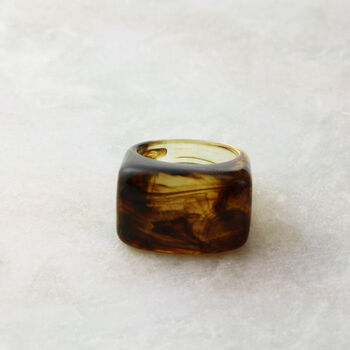 Transparent Chunky Resin Ring, 7 of 12