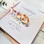 Handmade Wedding Day Card, Floral Wedding Ring Design, thumbnail 1 of 6