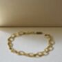 5mm Anchor Chain Bracelet 18 K Gold Plated Adjustable Gift, thumbnail 1 of 4